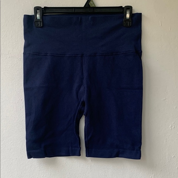 Women's Navy Athletic Shorts - Picture 1 of 4